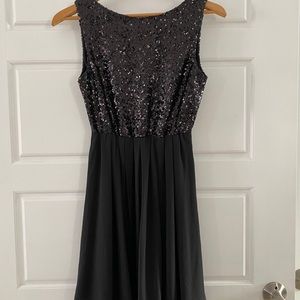 Black Sequins Dress